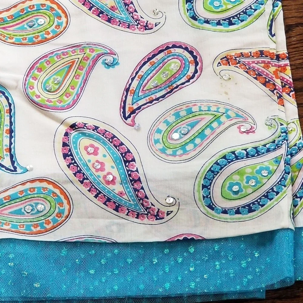 Window Valance 20x 90, multi color boho‎ paisley